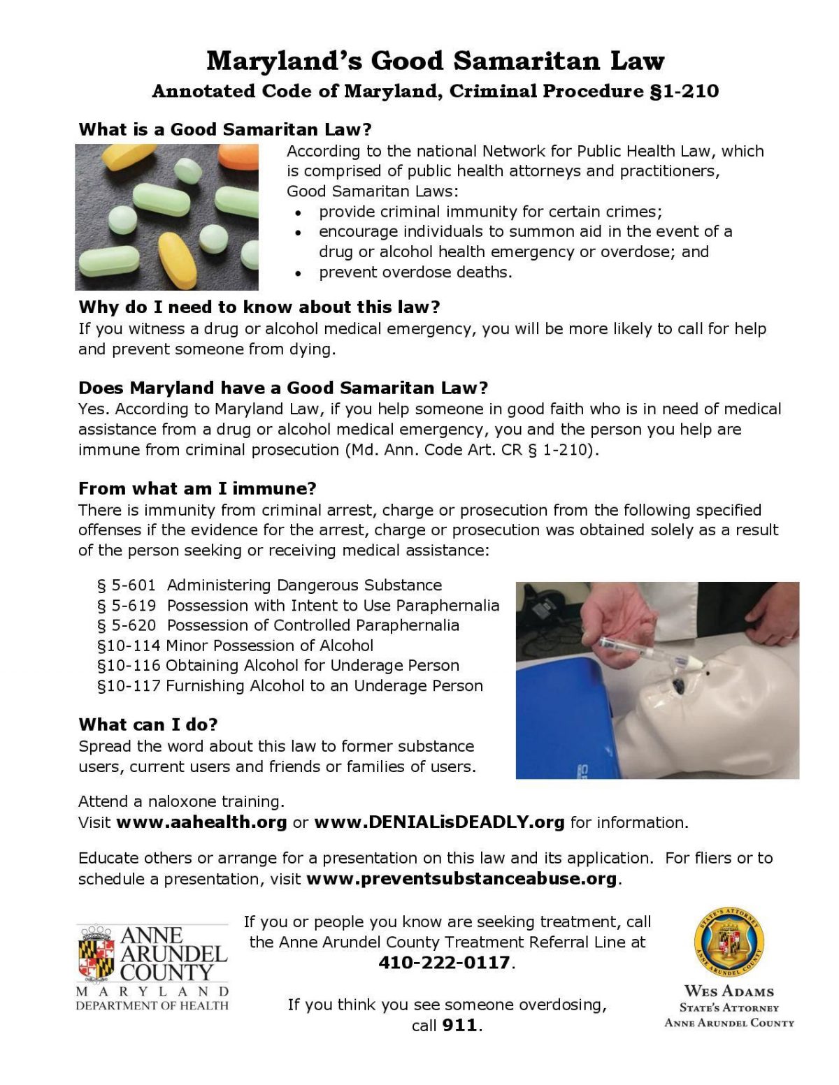 Copy of Good Samaritan Law 8half x 11 Flier (1)page001 Prevent