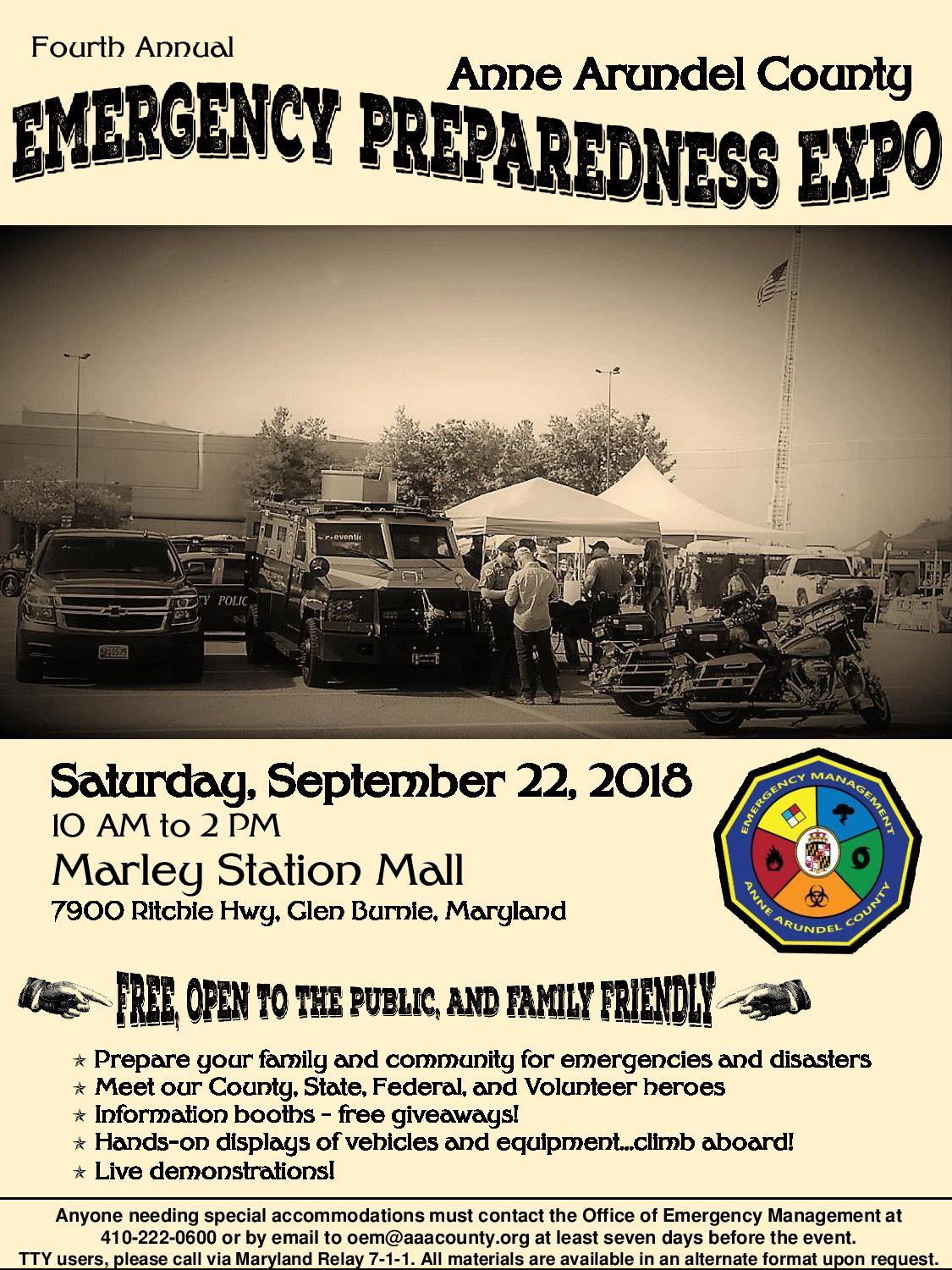 Emergency Preparedness Expo Sept 22, 2018page001 Prevent