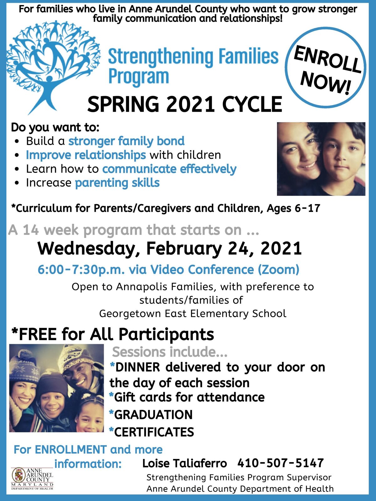 SFP Annapolis Spring 2021 flyer English-page-001 - Prevent Substance Misuse