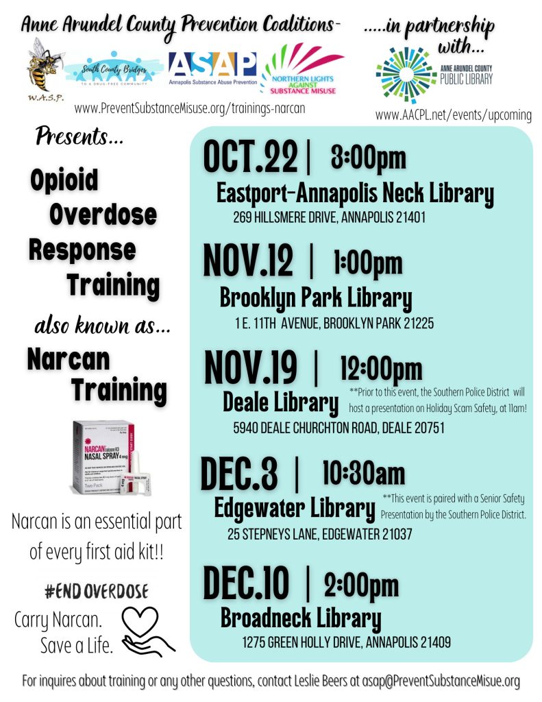 AACPL Narcan Trainings Prevent Substance Misuse